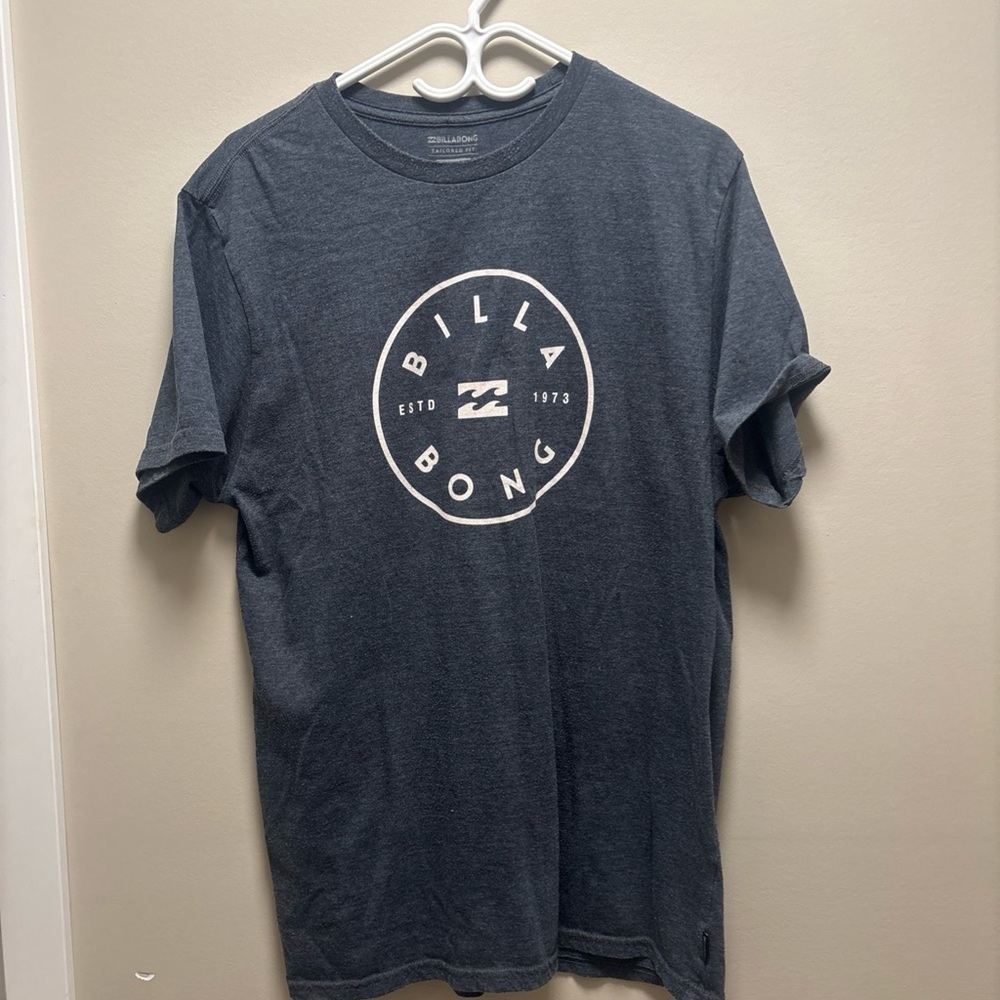 Billabong Men's grey Logo Crew Tee